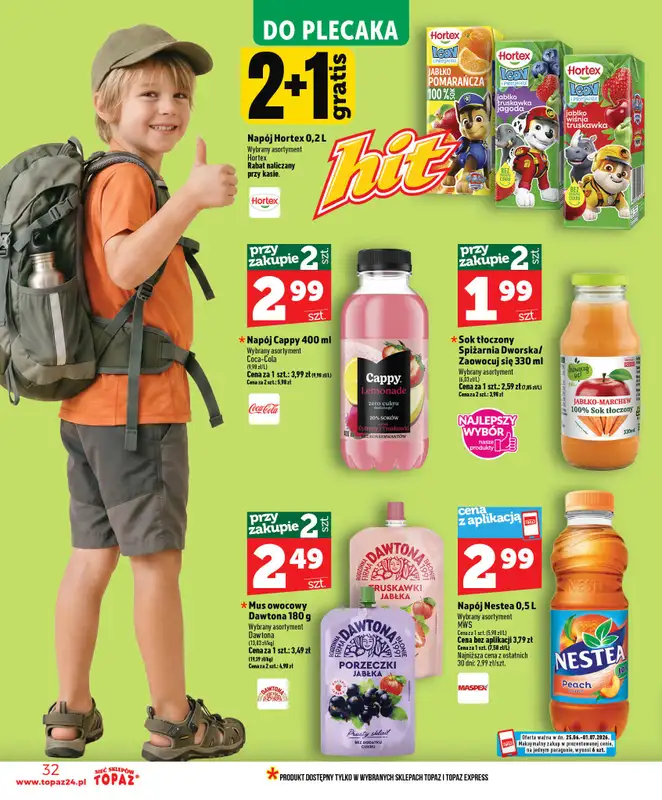 TOPAZ - gazetka promocyjna Nowa gazetka od czwartku, 25.06 od czwartku 25.06 do środy 01.07 - strona 32
