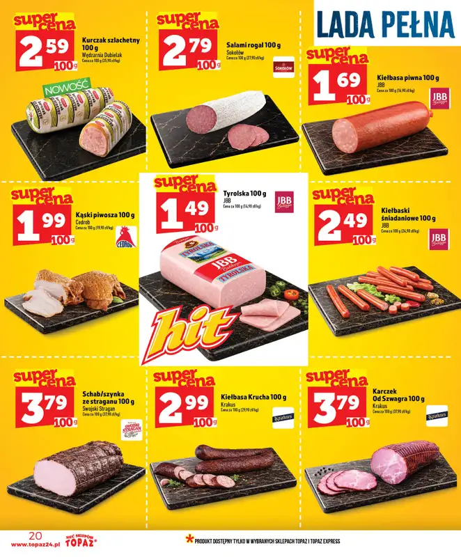 TOPAZ - gazetka promocyjna Nowa gazetka od czwartku, 25.06 od czwartku 25.06 do środy 01.07 - strona 20