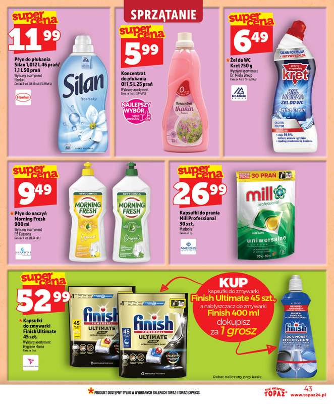 TOPAZ - gazetka promocyjna Nowa gazetka od czwartku, 25.06 od czwartku 25.06 do środy 01.07 - strona 43