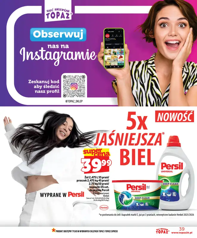 TOPAZ - gazetka promocyjna Nowa gazetka od czwartku, 25.06 od czwartku 25.06 do środy 01.07 - strona 39