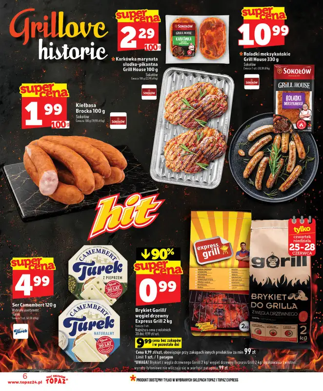TOPAZ - gazetka promocyjna Nowa gazetka od czwartku, 25.06 od czwartku 25.06 do środy 01.07 - strona 6