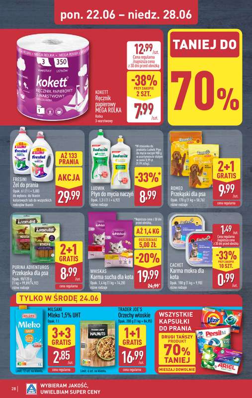 Aldi - gazetka promocyjna Pełny katalog! od poniedziałku 22.06 do niedzieli 28.06 - strona 28