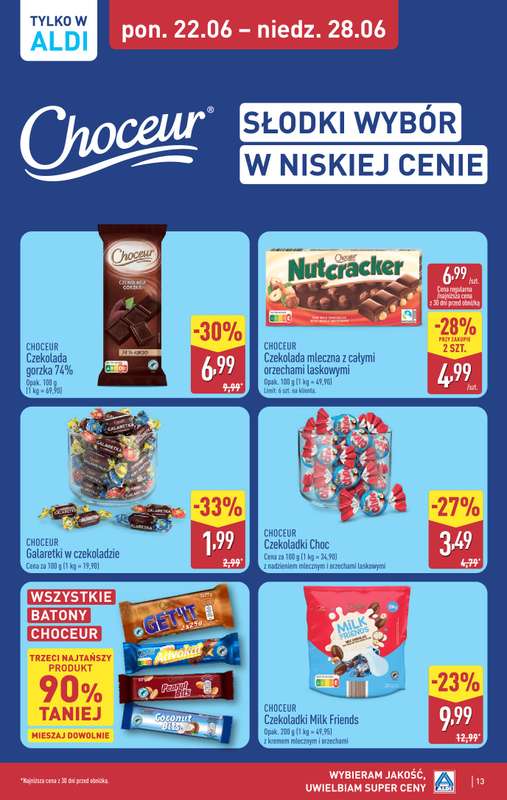 Aldi - gazetka promocyjna Pełny katalog! od poniedziałku 22.06 do niedzieli 28.06 - strona 13