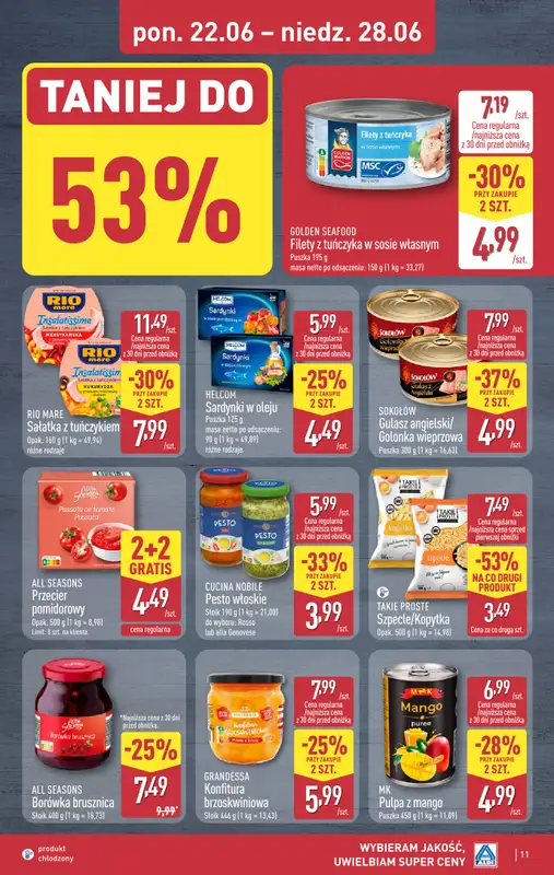 Aldi - gazetka promocyjna Pełny katalog! od poniedziałku 22.06 do niedzieli 28.06 - strona 11