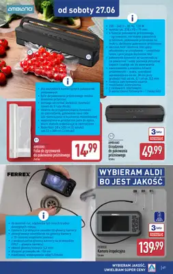 Aldi - gazetka promocyjna Pełny katalog! od poniedziałku 22.06 do niedzieli 28.06 - strona 47