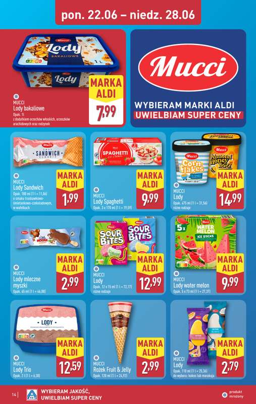 Aldi - gazetka promocyjna Pełny katalog! od poniedziałku 22.06 do niedzieli 28.06 - strona 14