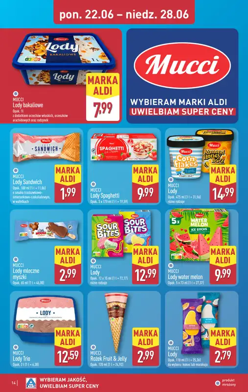 Aldi - gazetka promocyjna Pełny katalog! od poniedziałku 22.06 do niedzieli 28.06 - strona 14