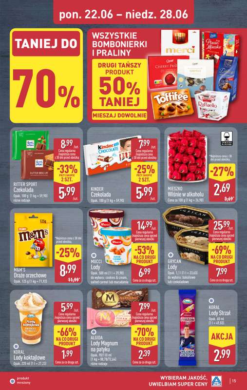 Aldi - gazetka promocyjna Pełny katalog! od poniedziałku 22.06 do niedzieli 28.06 - strona 15