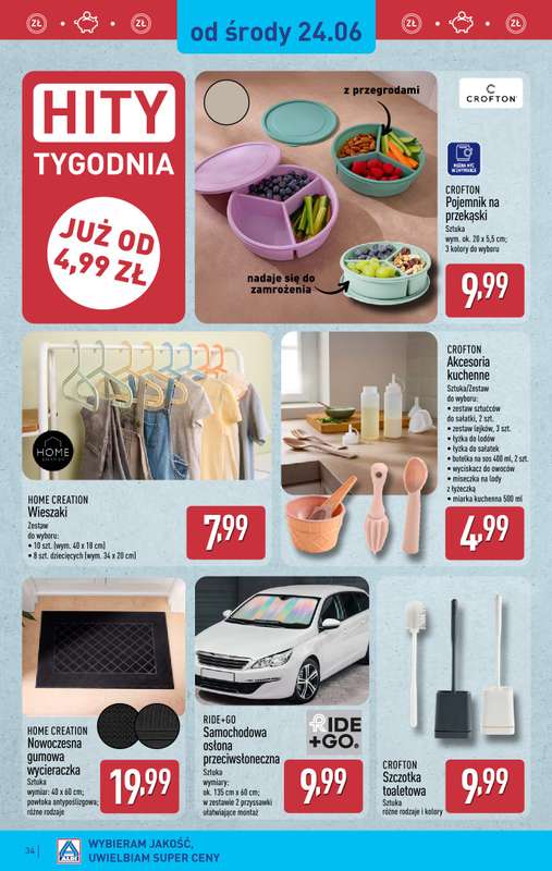 Aldi - gazetka promocyjna Pełny katalog! od poniedziałku 22.06 do niedzieli 28.06 - strona 34