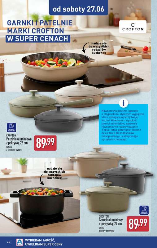 Aldi - gazetka promocyjna Pełny katalog! od poniedziałku 22.06 do niedzieli 28.06 - strona 46