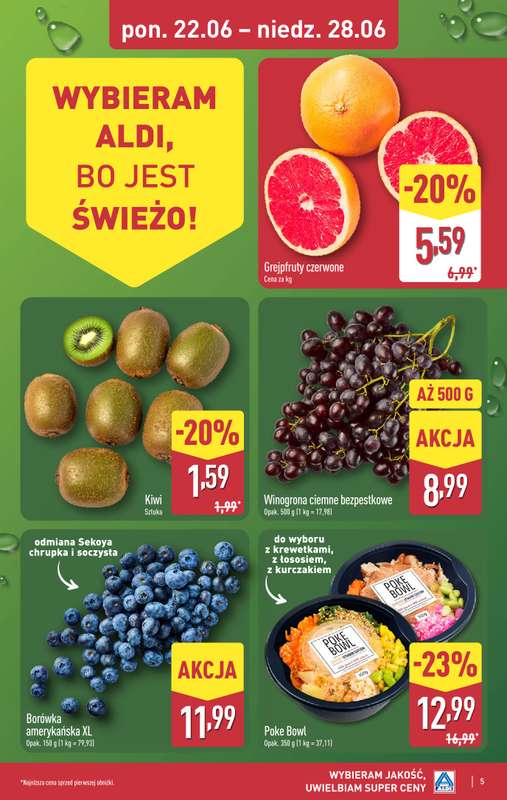 Aldi - gazetka promocyjna Pełny katalog! od poniedziałku 22.06 do niedzieli 28.06 - strona 5