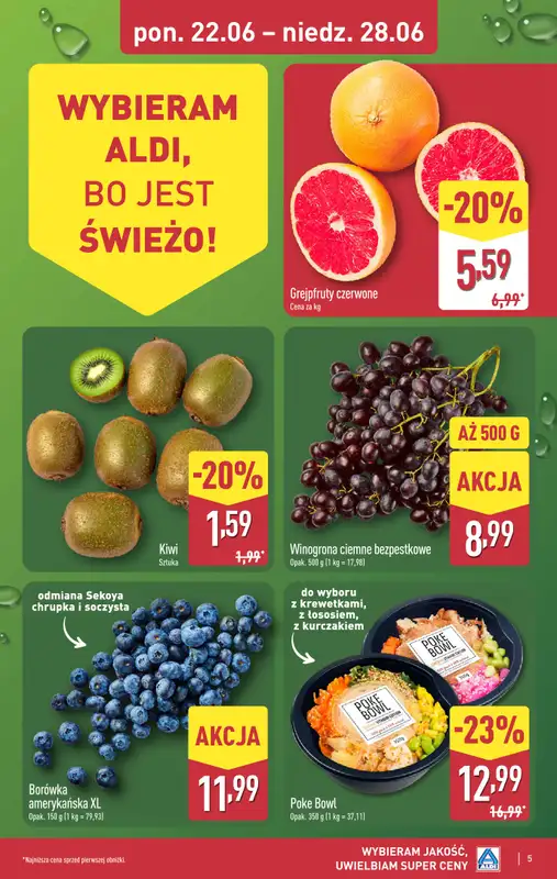 Aldi - gazetka promocyjna Pełny katalog! od poniedziałku 22.06 do niedzieli 28.06 - strona 5