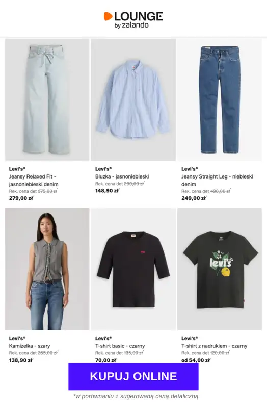 Lounge by Zalando - gazetka promocyjna Do -75%  Levi's® - Kobiety od piątku 19.06 do poniedziałku 22.06 - strona 3