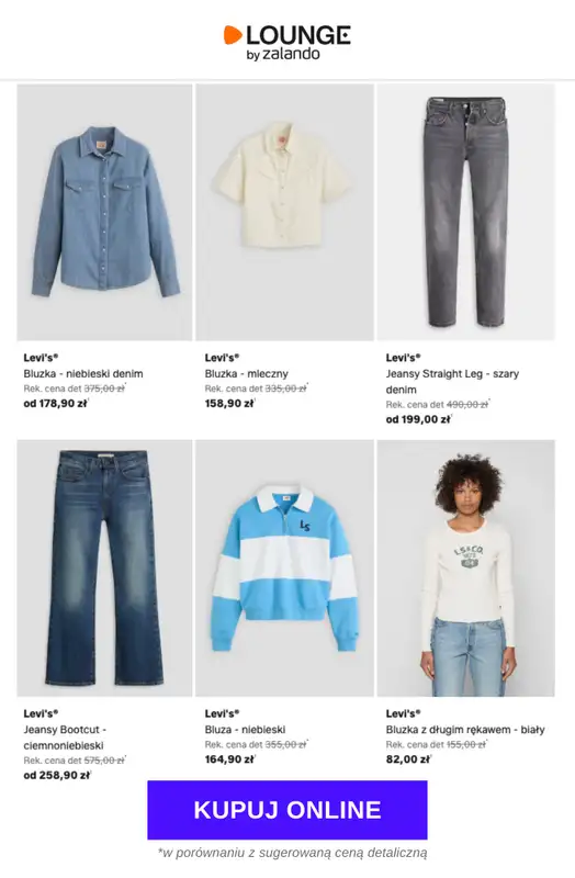 Lounge by Zalando - gazetka promocyjna Do -75%  Levi's® - Kobiety od piątku 19.06 do poniedziałku 22.06 - strona 11