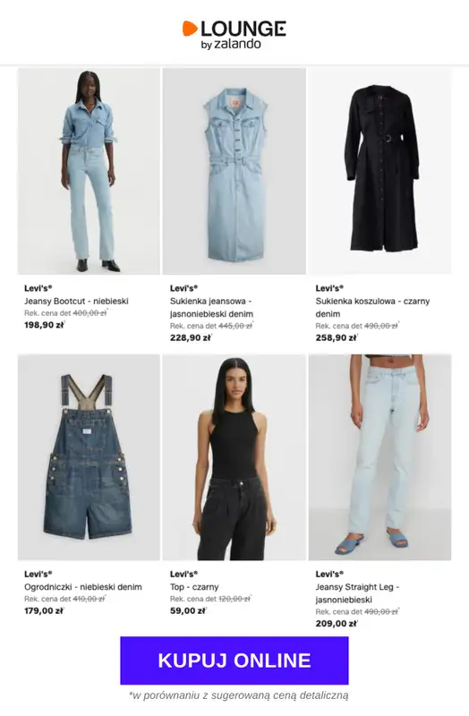 Lounge by Zalando - gazetka promocyjna Do -75%  Levi's® - Kobiety od piątku 19.06 do poniedziałku 22.06 - strona 5