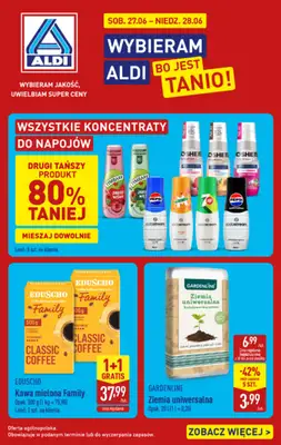 Aldi - gazetka promocyjna Najlepsze oferty na weekend w Aldi! od soboty 27.06 do niedzieli 28.06