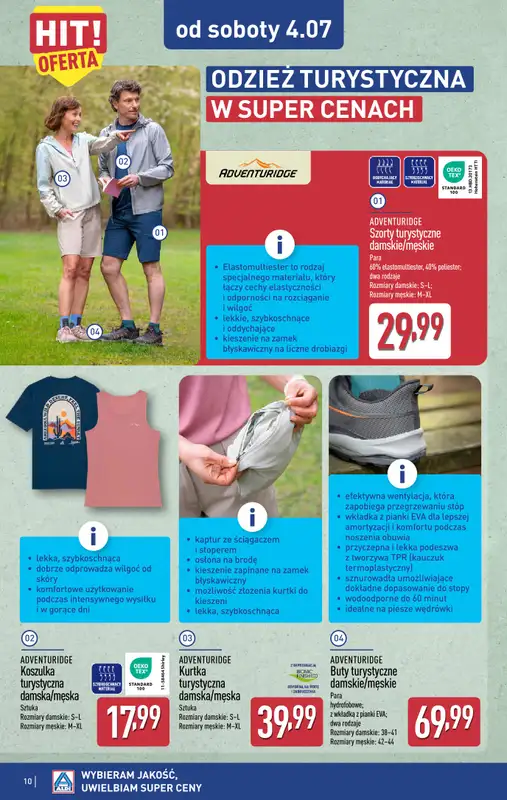 Aldi - gazetka promocyjna Aldi ma to coś! od środy 01.07 do soboty 04.07 - strona 10