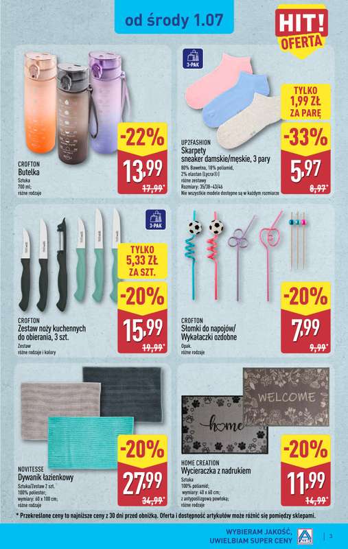 Aldi - gazetka promocyjna Aldi ma to coś! od środy 01.07 do soboty 04.07 - strona 3