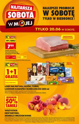 Biedronka - gazetka promocyjna Najtańsza sobota od soboty 20.06 do soboty 20.06