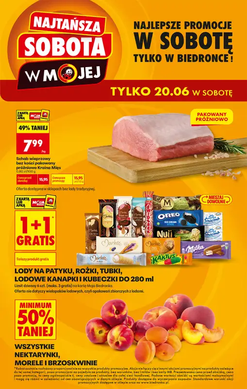 Biedronka - gazetka promocyjna Najtańsza sobota  