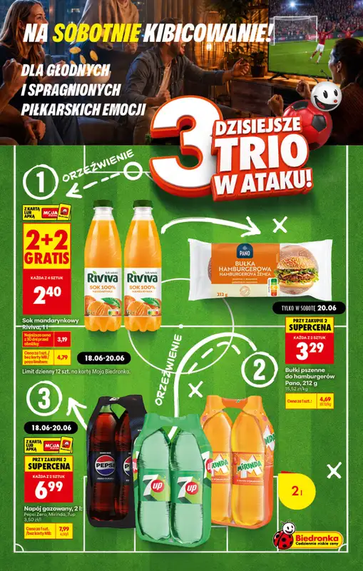 Biedronka - gazetka promocyjna Sobotnie kibicowanie  
