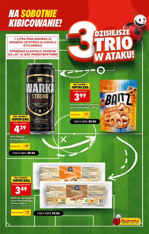 Biedronka - gazetka promocyjna Sobotnie kibicowanie od piątku 19.06 do soboty 20.06 - strona 4