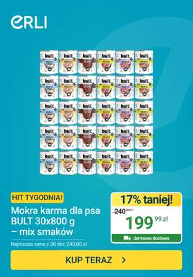 ERLI - gazetka promocyjna Hit tygodnia - Mokra karma dla psa od piątku 26.06 do niedzieli 28.06