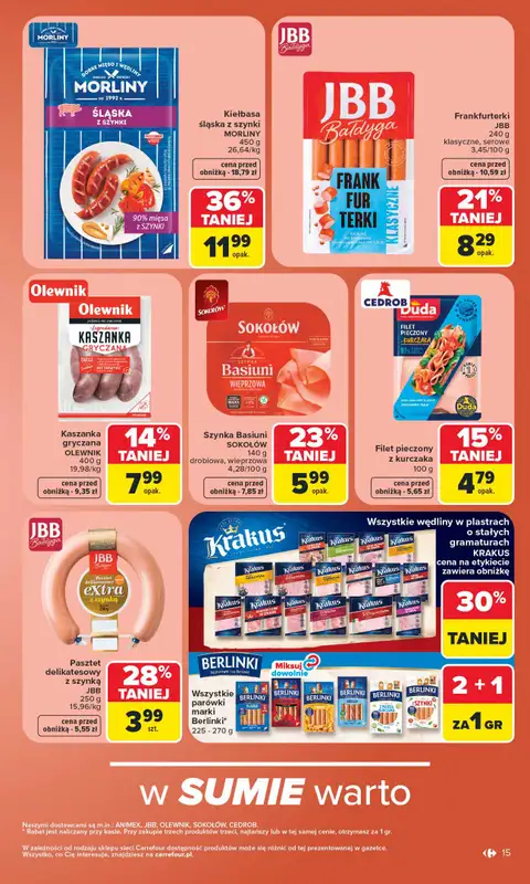 Carrefour - gazetka promocyjna Gazetka Carrefour od poniedziałku od poniedziałku 22.06 do niedzieli 28.06 - strona 17
