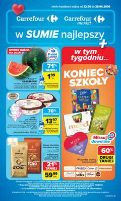 Carrefour - gazetka promocyjna Gazetka Carrefour od poniedziałku od poniedziałku 22.06 do niedzieli 28.06