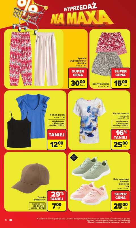 Carrefour - gazetka promocyjna Gazetka Wyprzedaż na MAXA od poniedziałku 22.06 do soboty 04.07 - strona 10