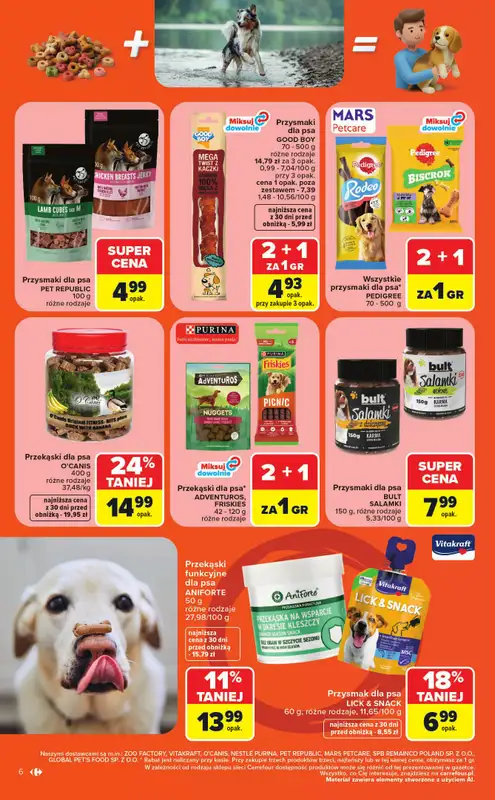 Carrefour - gazetka promocyjna Gazetka ZOOkątek od poniedziałku 22.06 do soboty 04.07 - strona 6