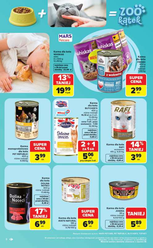 Carrefour - gazetka promocyjna Gazetka ZOOkątek od poniedziałku 22.06 do soboty 04.07 - strona 8