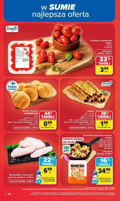 Carrefour Market - gazetka promocyjna Gazetka Carrefour Market od poniedziałku od poniedziałku 22.06 do niedzieli 28.06 - strona 4