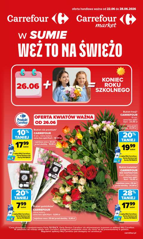Carrefour Market - gazetka promocyjna Gazetka Weź to na świeżo od poniedziałku 22.06 do niedzieli 28.06