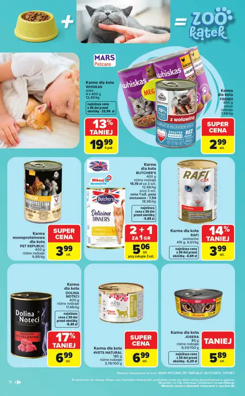 Carrefour Market - gazetka promocyjna Gazetka ZOOkątek od poniedziałku 22.06 do soboty 04.07 - strona 8
