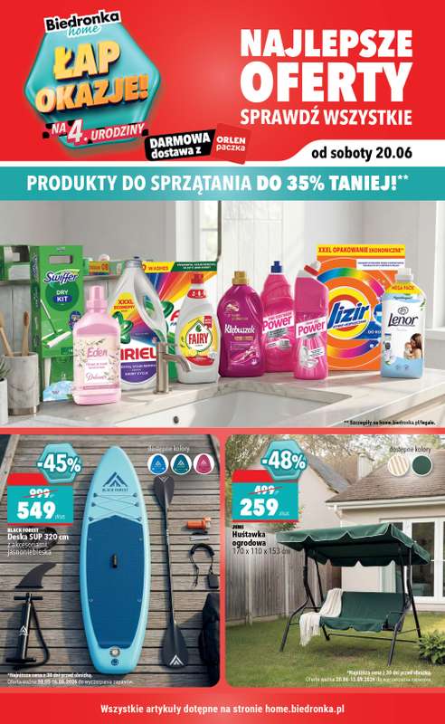 Biedronka Home - gazetka promocyjna Najlepsze oferty od soboty 20.06 do niedzieli 13.09
