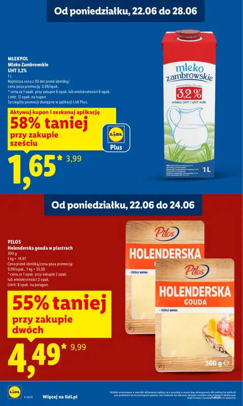 Lidl - gazetka promocyjna Oferta od poniedziałku od poniedziałku 22.06 do środy 24.06 - strona 4