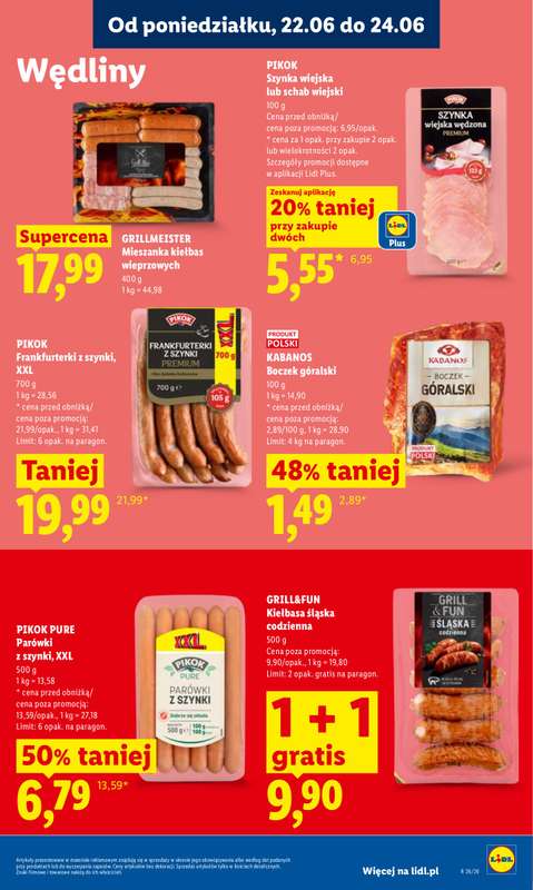 Lidl - gazetka promocyjna Oferta od poniedziałku od poniedziałku 22.06 do środy 24.06 - strona 61