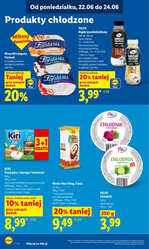 Lidl - gazetka promocyjna Oferta od poniedziałku od poniedziałku 22.06 do środy 24.06 - strona 64