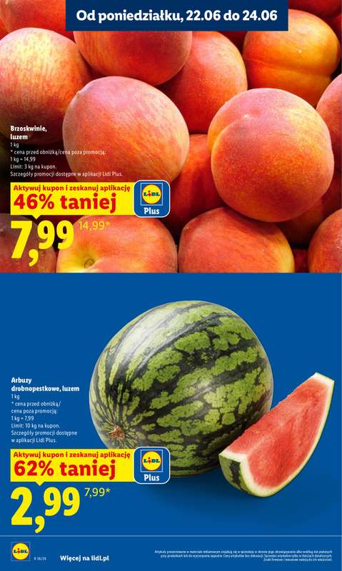 Lidl - gazetka promocyjna Oferta od poniedziałku od poniedziałku 22.06 do środy 24.06 - strona 6