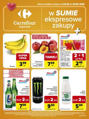 Carrefour Express - gazetka promocyjna Gazetka Express od wtorku 23.06 do poniedziałku 29.06