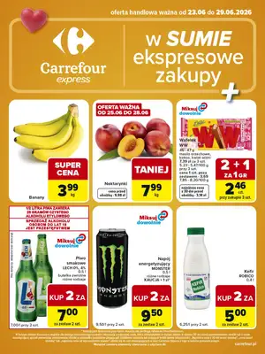 Carrefour Express - gazetka promocyjna Gazetka Express od wtorku 23.06 do poniedziałku 29.06