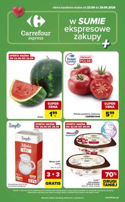 Carrefour Express - gazetka promocyjna Gazetka Express od wtorku 23.06 do poniedziałku 29.06