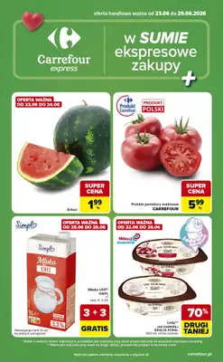 Carrefour Express - gazetka promocyjna Gazetka Express od wtorku 23.06 do poniedziałku 29.06