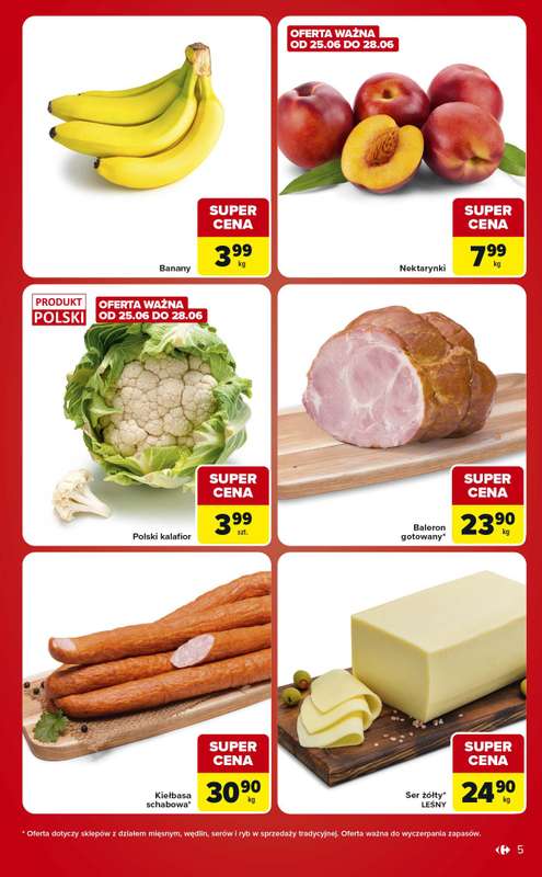Carrefour Market - gazetka promocyjna Gazetka Ekspresowe zakupy  do poniedziałku 29.06 - strona 5