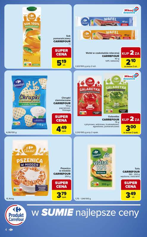 Carrefour Market - gazetka promocyjna Gazetka Ekspresowe zakupy  do poniedziałku 29.06 - strona 4