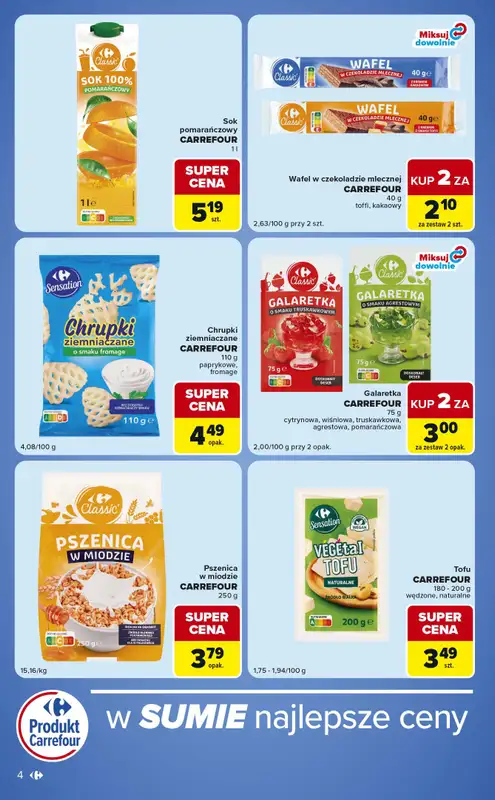 Carrefour Market - gazetka promocyjna Gazetka Ekspresowe zakupy  do poniedziałku 29.06 - strona 4