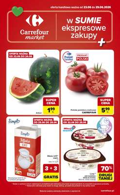 Carrefour Market - gazetka promocyjna Gazetka Ekspresowe zakupy  do poniedziałku 29.06