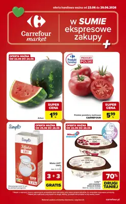Carrefour Market - gazetka promocyjna Gazetka Ekspresowe zakupy  do poniedziałku 29.06