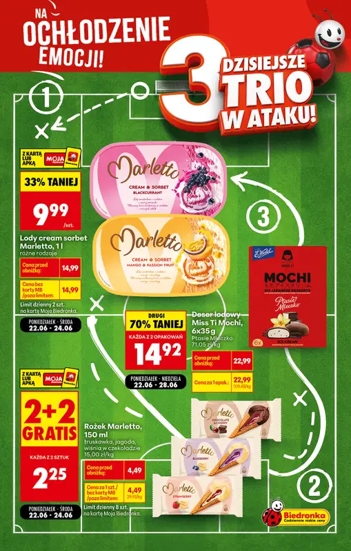 Biedronka - gazetka promocyjna Poniedziałkowe kibicowanie od poniedziałku 22.06 do poniedziałku 22.06 - strona 4